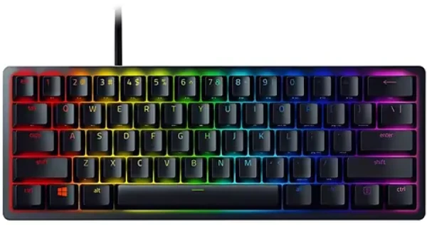Razer Huntsman Mini černá / Herní klávesnice / Razer Clicky Optical / 60% / USB-C / DE Layout (RZ03-03391700-R3G1)