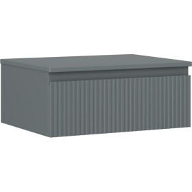 MEXEN/S - Rivel koupelnová skříňka pod umyvadlo 60 cm s deskou, 1 šuplík, reliéf , grafit mat 91A20-06023-1-BFC66
