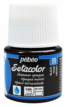 Barva na textil Pébéo Setacolor Opaque 45 ml - Černá lesklá 99