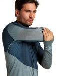 ICEBREAKER M 200 Realfleece Descender LS Zip Hoodie, Abyss/Blue Ash velikost: M