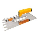 Hladítko nerez, zub 16 mm, 280 x 130 mm, gumová rukojeť, ENPRO