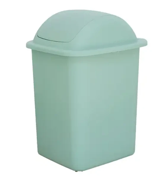BELLI E FORTI Odpadkový koš FLIP zelený / výklopné víko / plast / 18 l / výška 39 cm