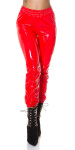 Sexy latexové kalhoty red S