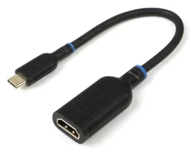 MicroConnect USB-C (M) - HDMI (F) 0,2 m černá / Adaptér / 4K (MC-USBCHDMI-A)