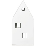 Räder Porcelánový svícen domeček Gable Roof, bílá barva, porcelán