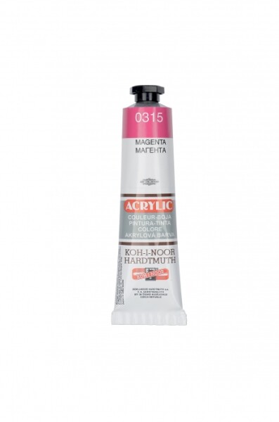 Akrylová barva Koh-i-Noor 40 ml - magenta 0315