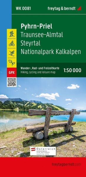 WK 0081 Pyhrn-Priel Traunsee-Almtal 1:50 000 / turistická, cyklistická a rekreační mapa