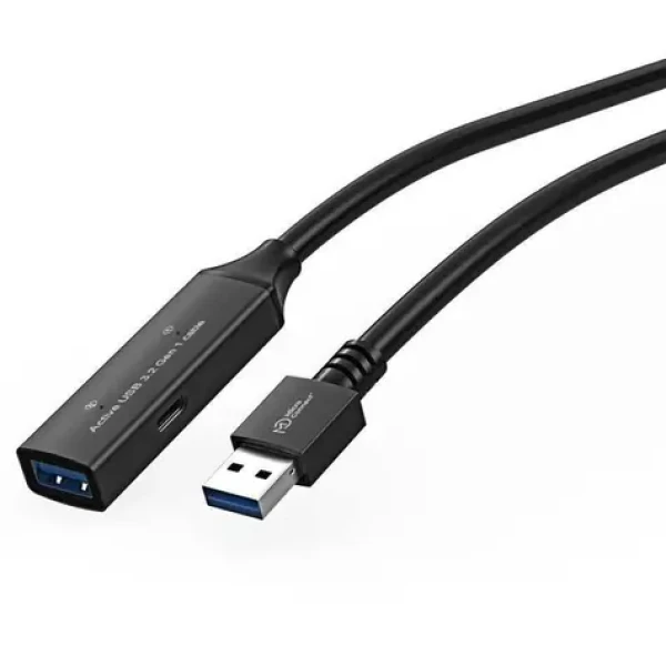 MicroConnect Active prodlužovací kabel USB3.0 A (M) - USB3.0 A (F) 5m černá / 5000Mbit/s (USB3.0AAF5A)