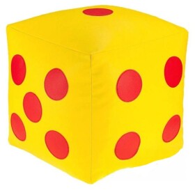 FRONTI Dětský taburet KOSTKA 30 cm - žlutá + červená