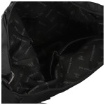 Trendy dámská textilní crossbody kabelka Coveri Iballa, černá