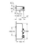 GROHE - Grohtherm SmartControl Termostatická vanová baterie, chrom 34718000