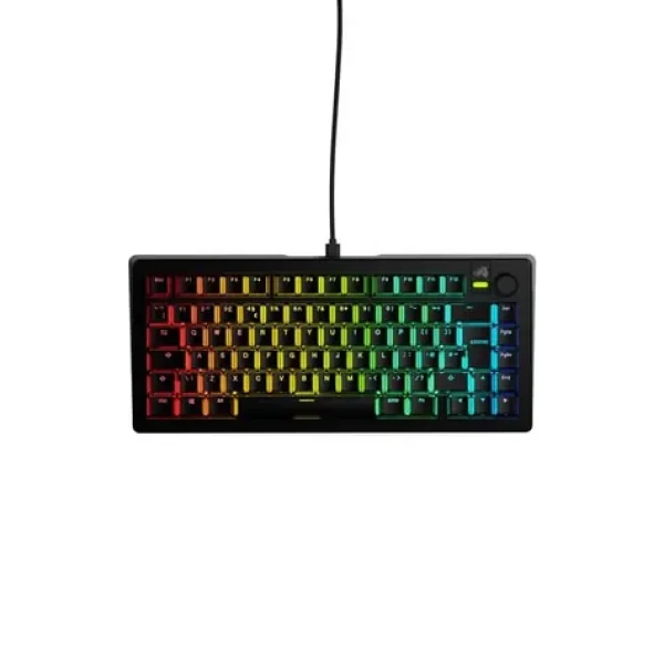 Glorious GMMK 3 75% - Fox (ISO UK) černá / Herní 75% TKL / USB-C / ISO (UK) layout / Fox / RGB / 1.4m (GLO-KB-GMMK3-75-PB-FOX-W-BLK-UK)