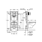 GROHE - Solido Set předstěnové instalace, klozetu a sedátka, softclose, tlačítko Skate Air, chrom 39192000