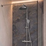 Kielle - Meara Sprchová stěna Walk-In 100x200 cm, chrom/čiré sklo 20726WI1000