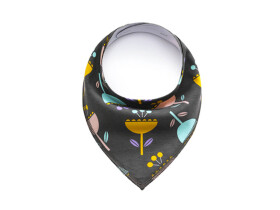 Bloom hnědý šátek pro psa s květinou