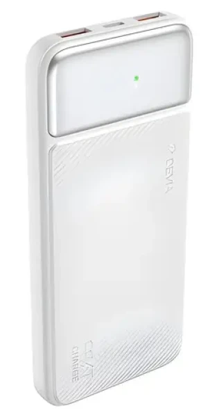 Devia Smart Series bílá / Powerbanka / 10000 mAh / PD 20W / displej (6942297111530)