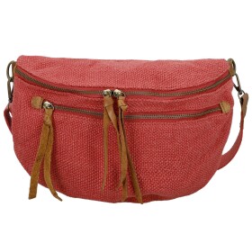 Trendy dámská textilní ledvinka Lena, červená