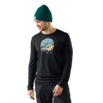 SMARTWOOL Mens First Chair Pursuit Active Long Sl, Black (vzorek) velikost: M