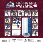 JF Turner Kalendář Colorado Avalanche 2025 Wall Calendar