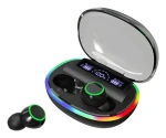 2GO Acoustic Ring černá / Bezdrátová sluchátka / True Wireless / LED / LCD displej pouzdra (797601)