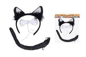 Wiky Sada kočka černostříbrná