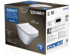 DURAVIT - DuraStyle Závěsné WC, sedátko SoftClose, alpská bílá 45520900A1