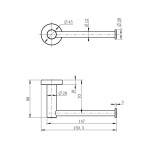 SAPHO - X-ROUND držák toaletního papíru, chrom XR723