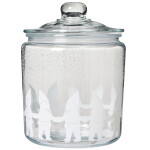 Ib Laursen Skleněná dóza Santa's Helpers 4 l, čirá barva, sklo