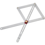 Hultafors Tools Úhelník kombinovaný hliníkový stupnice 17cm Combi (252003)