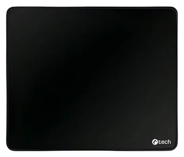 C-TECH MP-01S černá / Podložka pod myš / 240x200x4mm / obšité okraje (MP-01S-BK)