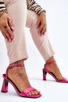 Patentované sandály na podpatku Fuchsie Owen 38