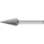 PFERD 21214183 frézovací kolík tvrdokov Špičatý kužel Délka 41 mm Vnější Ø 3 mm Pracovní délka 11 mm Ø hřídele 3 mm 1 ks