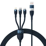 Baseus CASS030101 Kabel USB-A (M) USB-C (M) - Micro-USB (M) 18W USB-C (M) 100W Lightning (M) 20W 1.2 m černá (CASS030101)