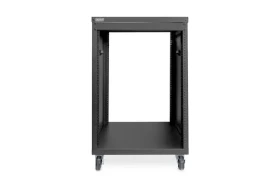 Digitus Universal černý / Rozvaděč / 19" / 16U / nosnost 136 kg / s kolečky (DN-48001)
