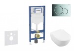 GEBERIT - Duofix Set předstěnové instalace, klozetu Subway 2.0 a sedátka softclose, tlačítko Sigma01, lesklý chrom SANI11CK1109