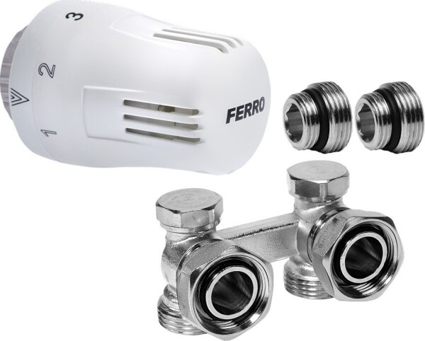 NOVASERVIS - Sada s termostatem spodní rohová 1/2" ZTV02