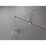 MEXEN/S - Lunar-F sprchový kout skládací dveře pravá 90 x 70, transparent, nikl kartáčovaný 836-090-070-97-00-P