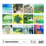 Nástěnný kalendář 2026 Helma - Impressionism, 30 x 30 cm