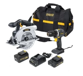GRUNDER CD-B0A18+CS-L1118 / Sada aku nářadí / 18V / 2Ah, 4Ah (CD-B0A18+CS-L1118)
