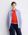 Armedangels Striped Loose Fit Blouse 2688 white-dynamo blue L