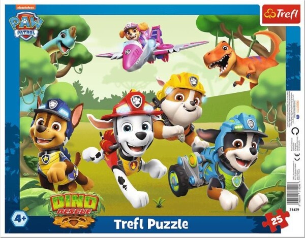 Puzzle Tlapková patrola: Úžasné psí triky/25 dílků