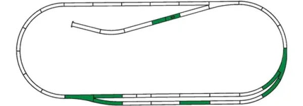 Roco Line Sada kolejí C s podložím 42011