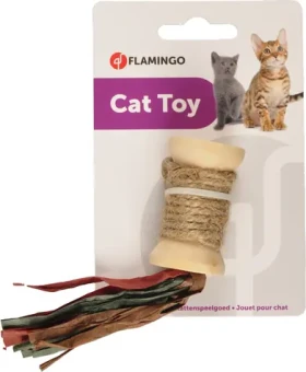 Flamingo Rila Hračka pro kočky Cívka hnědá 13cm (FLA-560494)