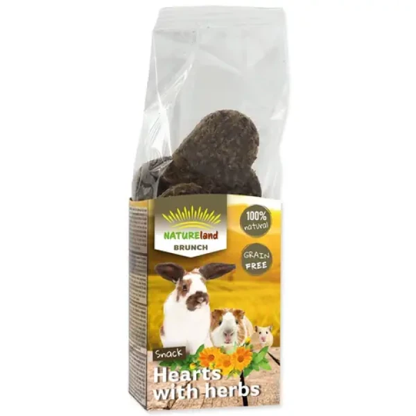 Nature Land Pochoutka Brunch srdíčka s bylinkami 105g (905-11880)