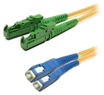 XtendLan FO patch E2000/APC-SC 2m / Optický patch kabel / duplex / 9/125 / G.652d / LS0H (FOP-E2SC-D-2-9)