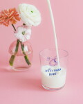 Bella Rose Sklenice na vodu Všechno bude / Kočka 340 ml, čirá barva, sklo