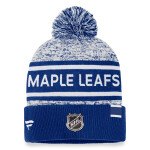 Fanatics Pánská zimní čepice Toronto Maple Leafs Authentic Pro Rink Heathered Cuffed Pom Knit