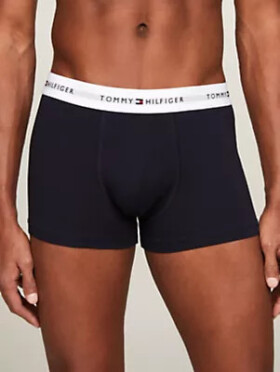 Pánské boxerky 3Pack UM0UM02768 0Y1 šedé/černé/potisk Tommy Hilfiger