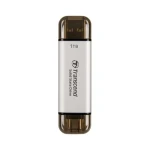 Transcend TS1TESD310S Externí SDD 1TB Stříbrná / USB-C 3.2 Gen 2 / R: 1050MBs / W: 950MBs (TS1TESD310S)