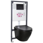 KERRA - Instalační set WC Delos BLM/Pacific Black 5907548115874